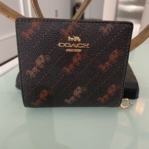Coach Black and Brown Key Holder